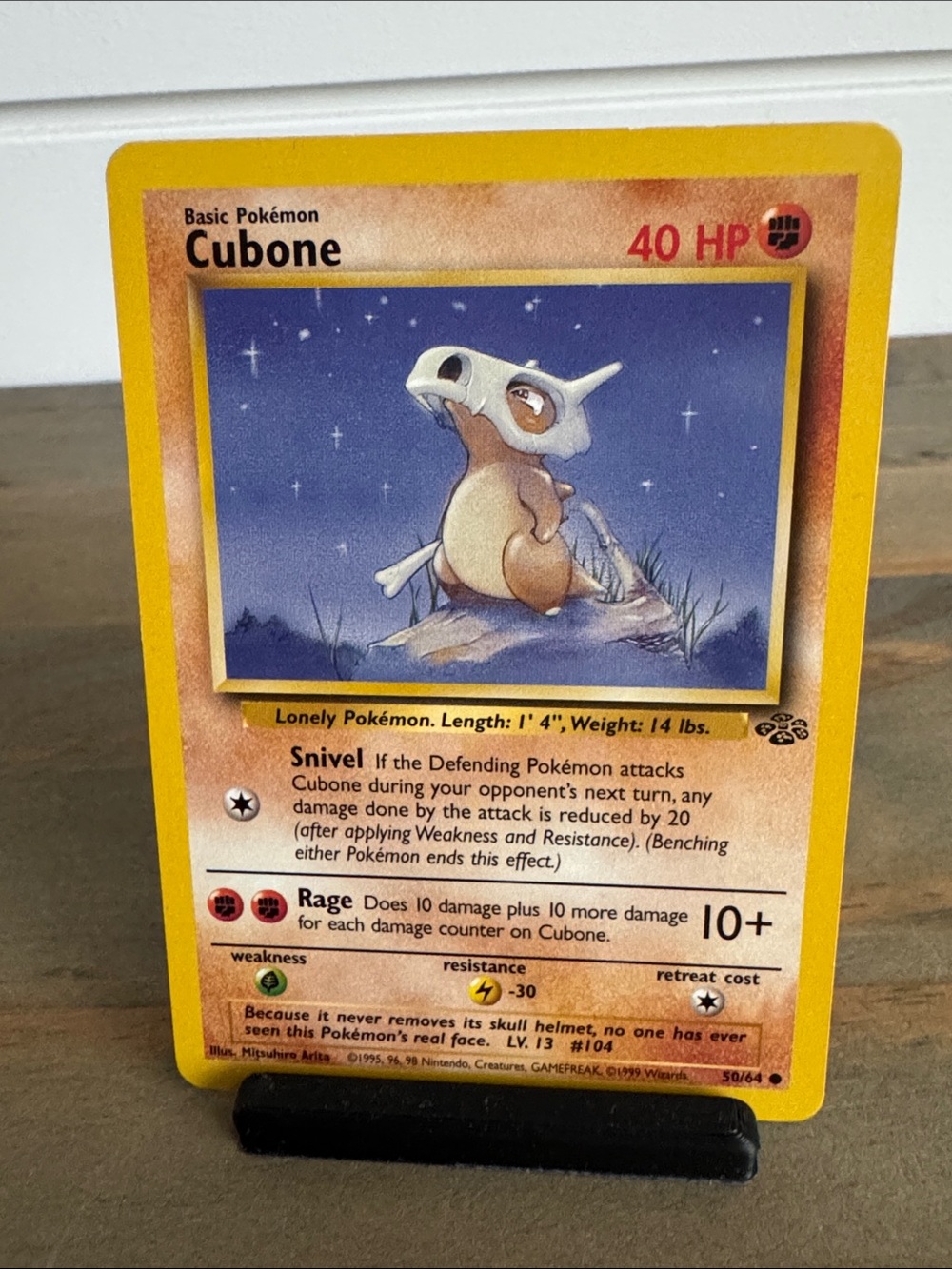 Pokémon | Jungle #50/64: Cubone (1999) - Vintage Collectible Trading Card
